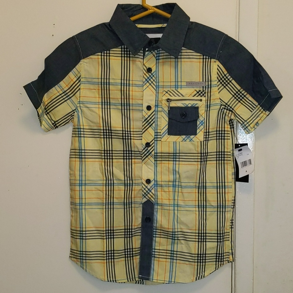 Sean John Denim Plaid shirt